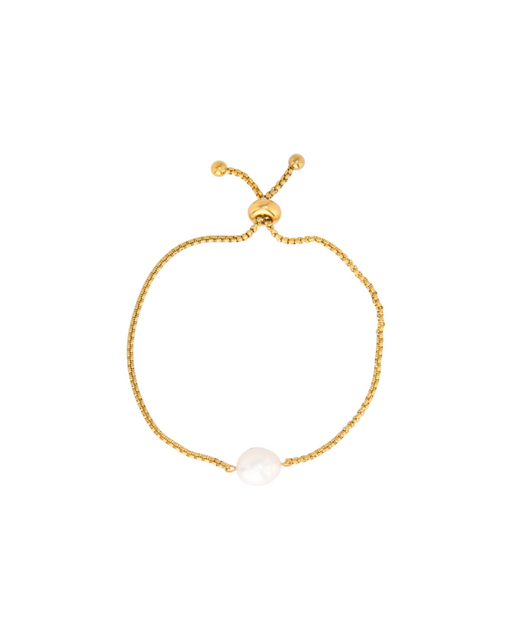 Swinging pearl bracelet